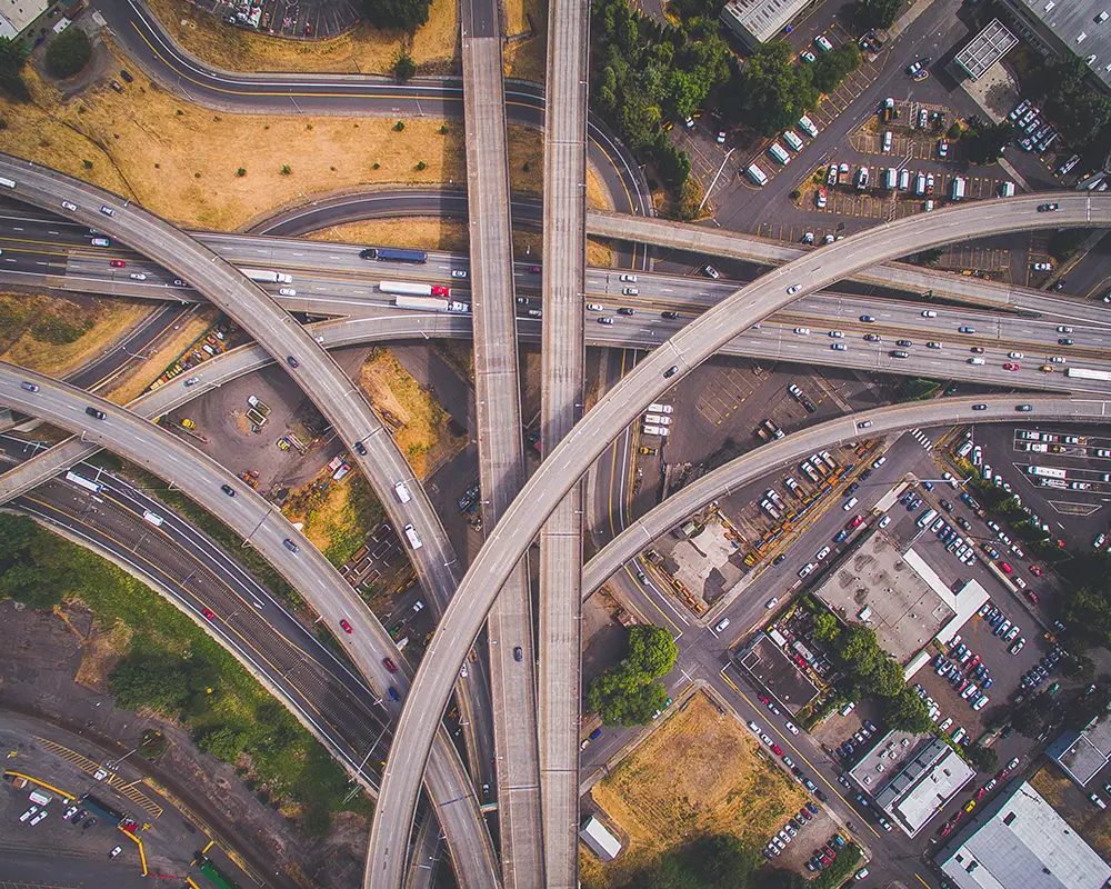 Darstellung von Verkehrsinfrastruktur